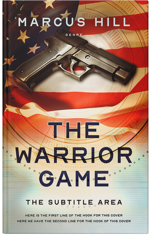 Front view of Gondola #25529 - Premade Action & Adventure Book Cover