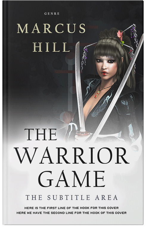 Front view of Thunder #25548 - Premade Fantasy Book Cover