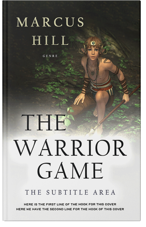 Front view of Satin Linen #25550 - Premade Fantasy Book Cover