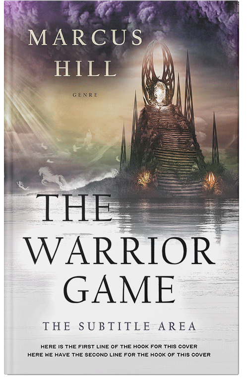 Front view of Premade Fantasy Book Cover - Silver Rust