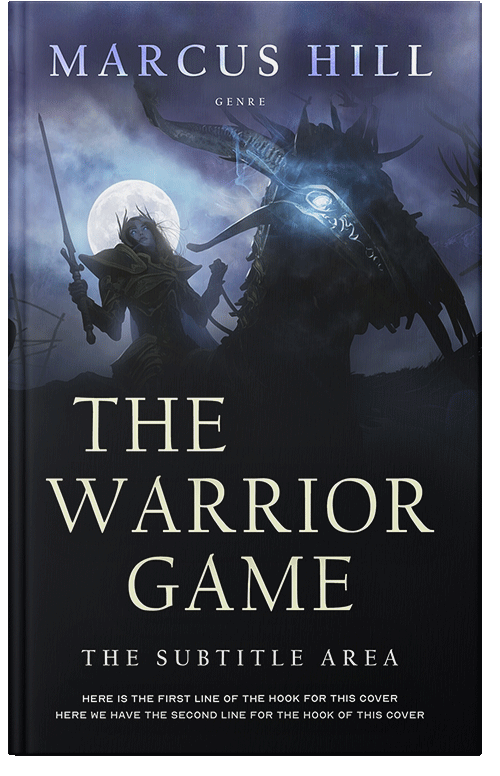 Front view of Mirage #25552 - Premade Fantasy Book Cover