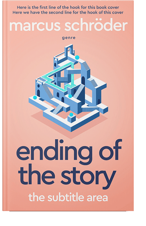 Front view of Apricot Peach #25583 - Premade Abstract Book Cover