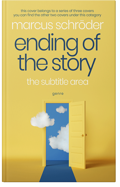 Front view of Premade Abstract Book Cover - Confetti