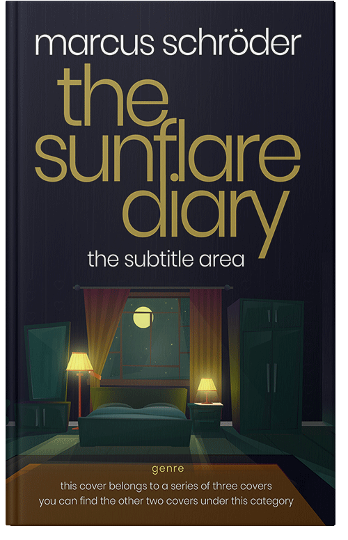 Front view of Premade Chick Lit Book Cover - Shark