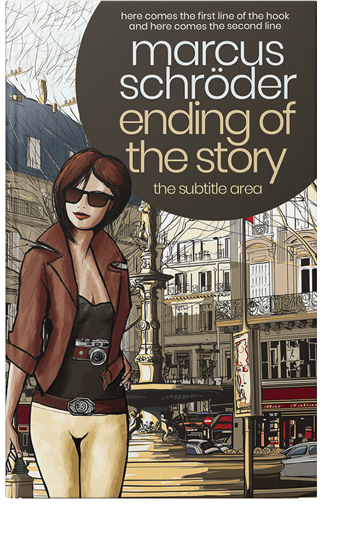 Front view of Stark White #25595 - Premade Travel Book Cover | BookCoverZone