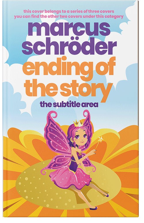 Front view of Saffron #25599 - Premade Fantasy Book Cover