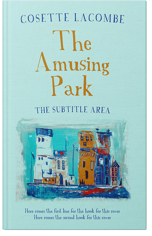 Front view of Jagged Ice #25631 - Premade Abstract Book Cover