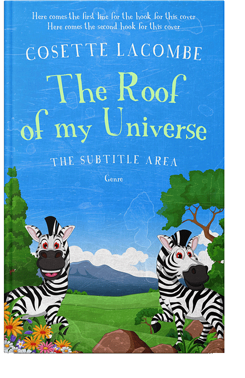 Front view of Dodger Blue #25639 - Premade Teen & Young Adult Book Cover