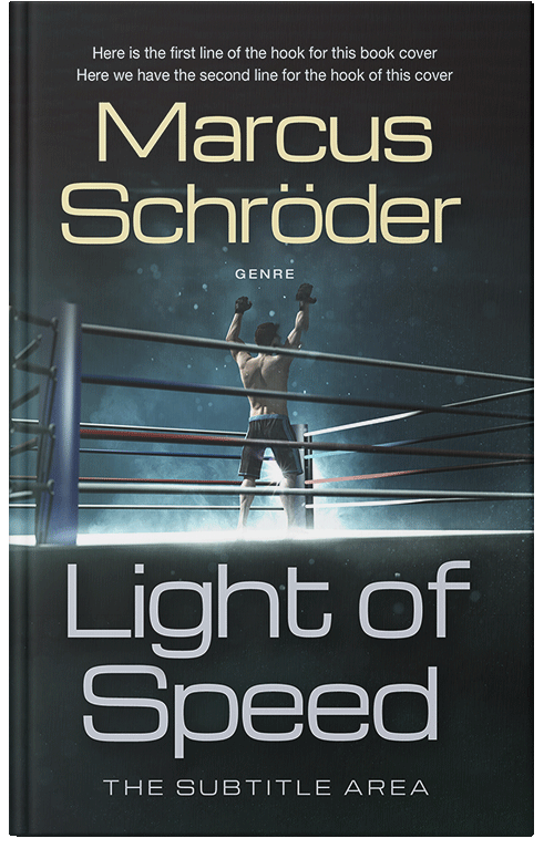 Front view of Outer Space #25652 - Premade Action & Adventure Book Cover