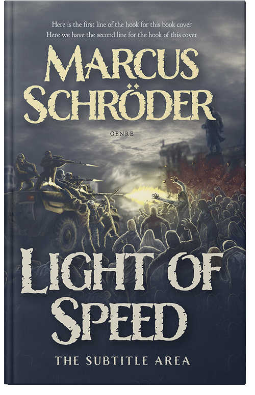 Front view of Mako #25653 - Premade Apocalyptica Book Cover