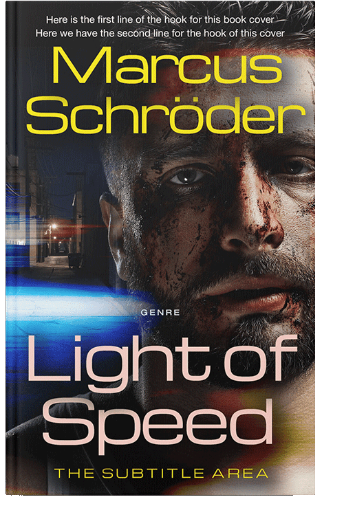 Front view of Straw #25666 - Premade Action & Adventure Book Cover