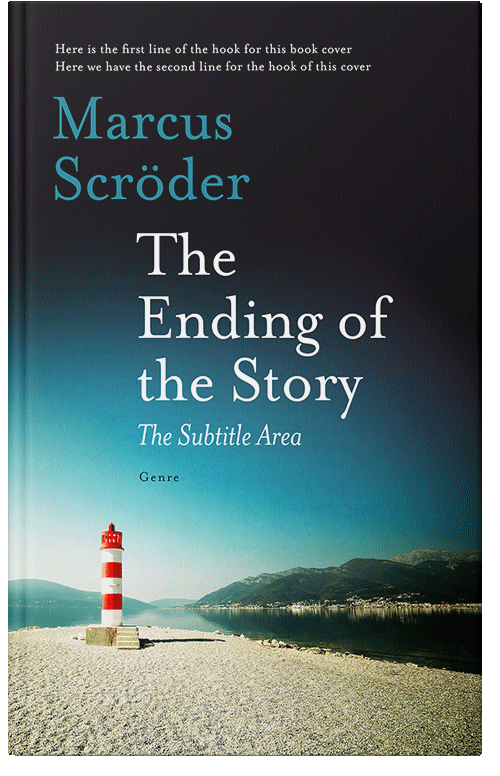 Front view of Premade Literary Fiction Book Cover - Moon Mist