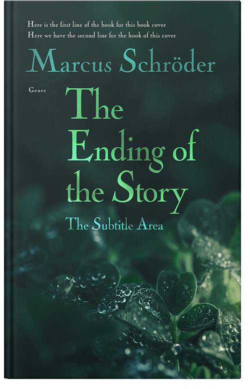 Front view of Premade Nature Book Cover - Gable Green