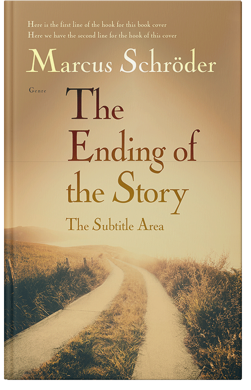 Front view of Tan #25676 - Premade Literary Fiction Book Cover