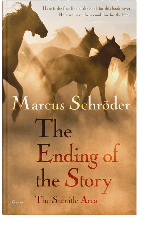 Front view of Tussock #25677 - Premade Western Book Cover