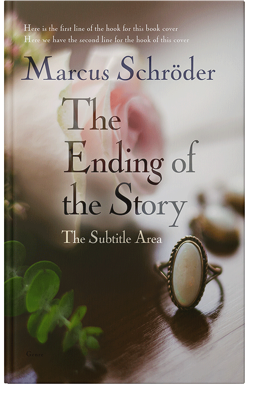 Front view of Premade Royal Romance Book Cover - Silver Rust