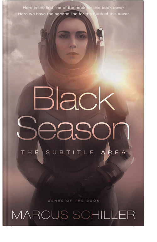 Front view of Quicksand #25697 - Premade Science Fiction Book Cover