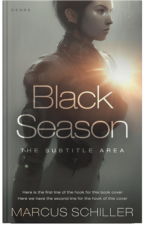 Front view of Armadillo #25698 - Premade Science Fiction Book Cover