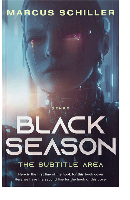 Front view of Blackcurrant #25718 - Premade Science Fiction Book Cover