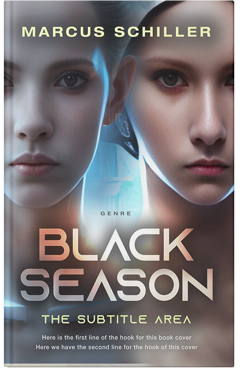 Front view of Scorpion #25727 - Premade Apocalyptica Book Cover