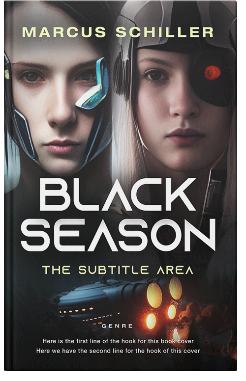 Front view of Thunder #25728 - Premade Apocalyptica Book Cover