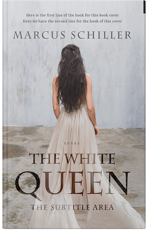 Front view of Premade Romance Book Cover - Silver