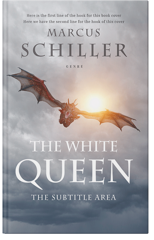 Front view of Silver #25738 - Premade Fantasy Book Cover