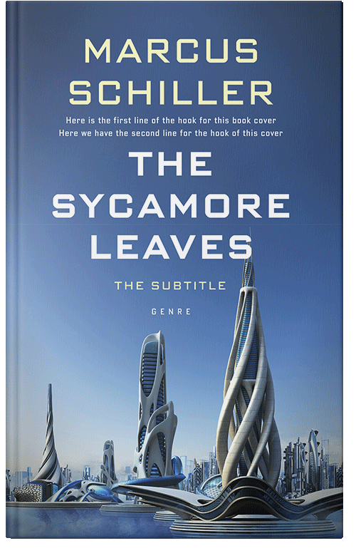 Front view of Kashmir Blue #25761 - Premade Science Fiction Book Cover