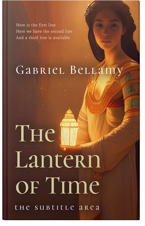 Front view of Metallic Copper #25858 - Premade Historical Book Cover