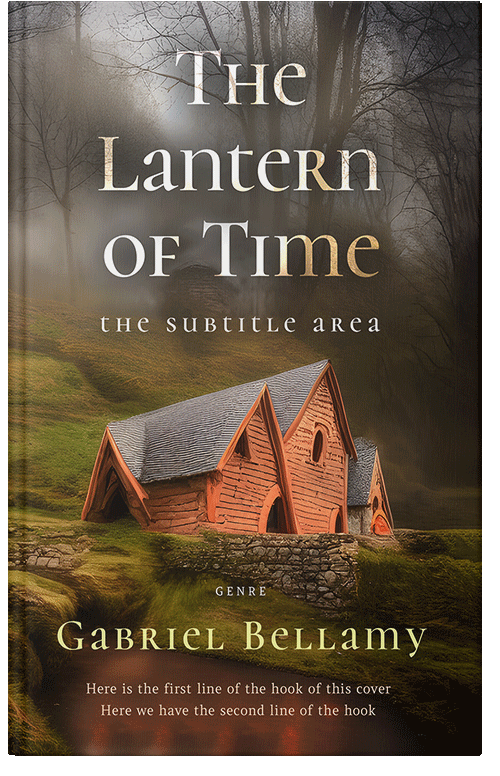 Front view of Lisbon Brown #25864 - Premade Fantasy Book Cover