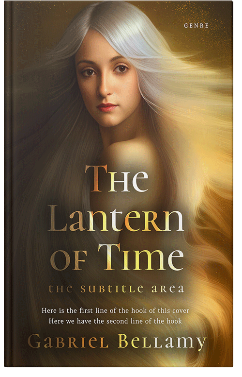 Front view of Premade Fantasy Book Cover - Metallic Bronze