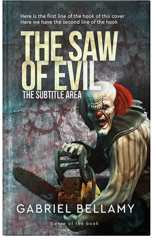 Front view of Premade Mystery & Thriller & Suspense Book Cover - Heavy Metal