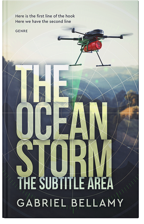 Front view of Periglacial Blue #25902 - Premade Science Fiction Book Cover