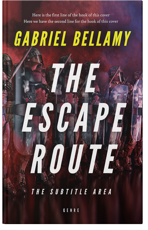 Front view of Tamarind #25921 - Premade Action & Adventure Book Cover