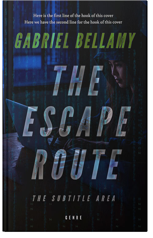 Front view of Premade Mystery & Thriller & Suspense Book Cover - Ebony