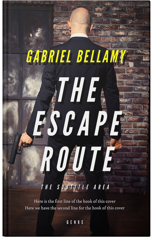 Front view of Thunder #25925 - Premade Mystery & Thriller & Suspense Book Cover