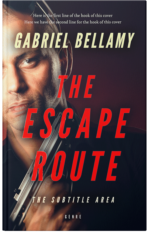 Front view of Premade Mystery & Thriller & Suspense Book Cover - Terracotta