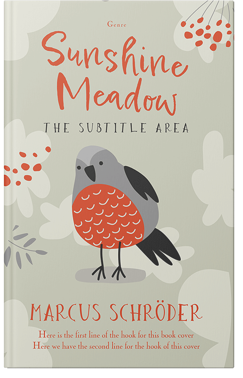 Front view of Timberwolf #25942 - Premade Children's Book Cover