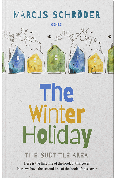 Front view of Premade Children's Book Cover - Desert Storm