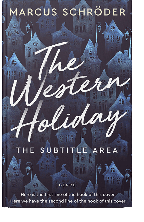 Front view of Bright Gray #25979 - Premade Horror Book Cover