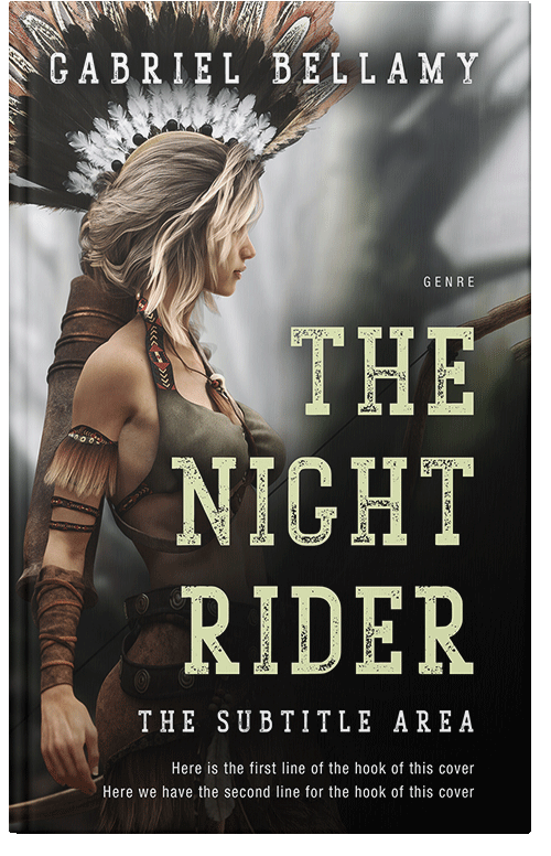 Front view of Premade Fantasy Book Cover - Foggy Gray