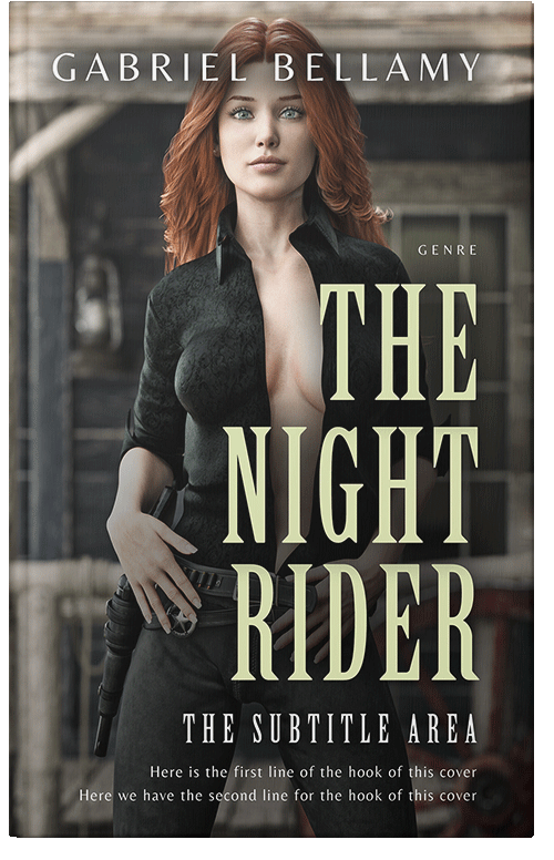 Front view of Dune #26000 - Premade Western Book Cover