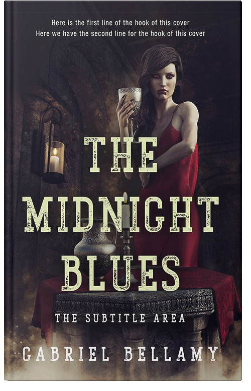 Front view of Premade Horror Book Cover - Bleached Cedar