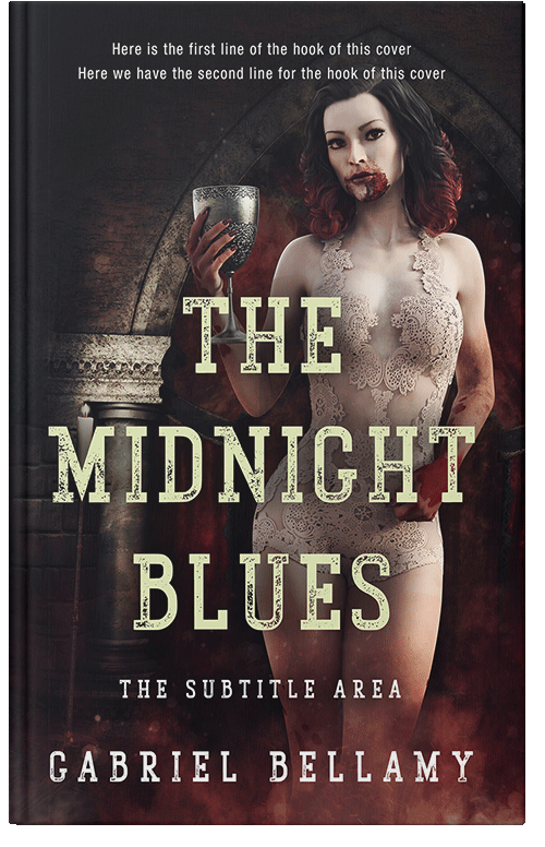 Front view of Premade Horror Book Cover - Chino