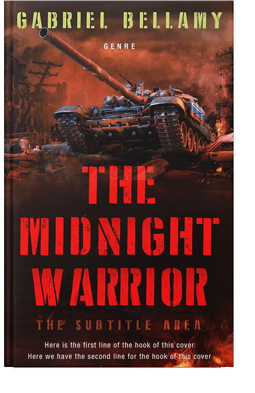 Front view of Punch #26013 - Premade Action & Adventure Book Cover