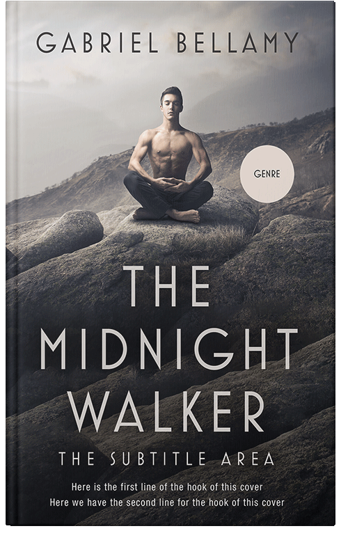 Front view of Swirl #26018 - Premade Health & Mind & Body Book Cover