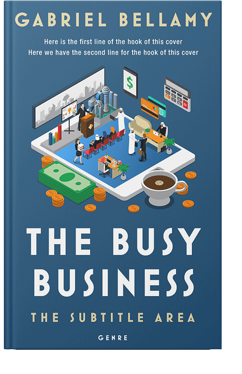 Front view of Calypso #26025 - Premade Business Book Cover
