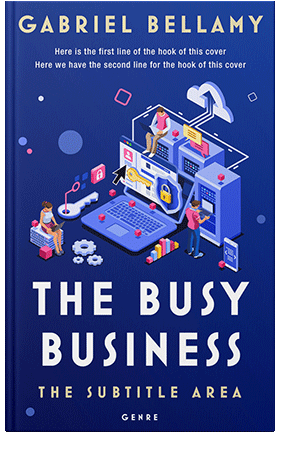 Pre Made Book Cover Catalina Blue