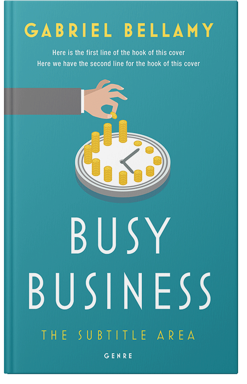 Front view of Premade Business Book Cover - Jelly Bean