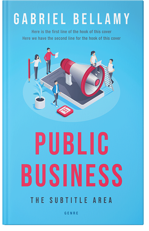 Front view of Premade Business Book Cover - Malibu